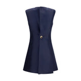 Balenciaga Blue Wool Oves Aries Casual Dress