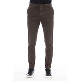 Peserico Brown Cotton Men Pants