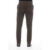 Peserico Brown Cotton Men Pants
