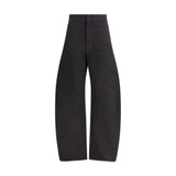 Lemaire Black Cotton Casual Pants