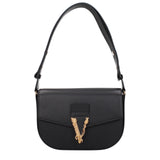Versace Black Leather Crossbody Bag