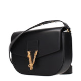 Versace Black Leather Crossbody Bag