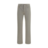 Versace Beige Cotton Tapered Jeans
