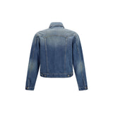 Versace Blue Cotton Denim Jacket