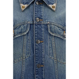 Versace Blue Cotton Denim Jacket