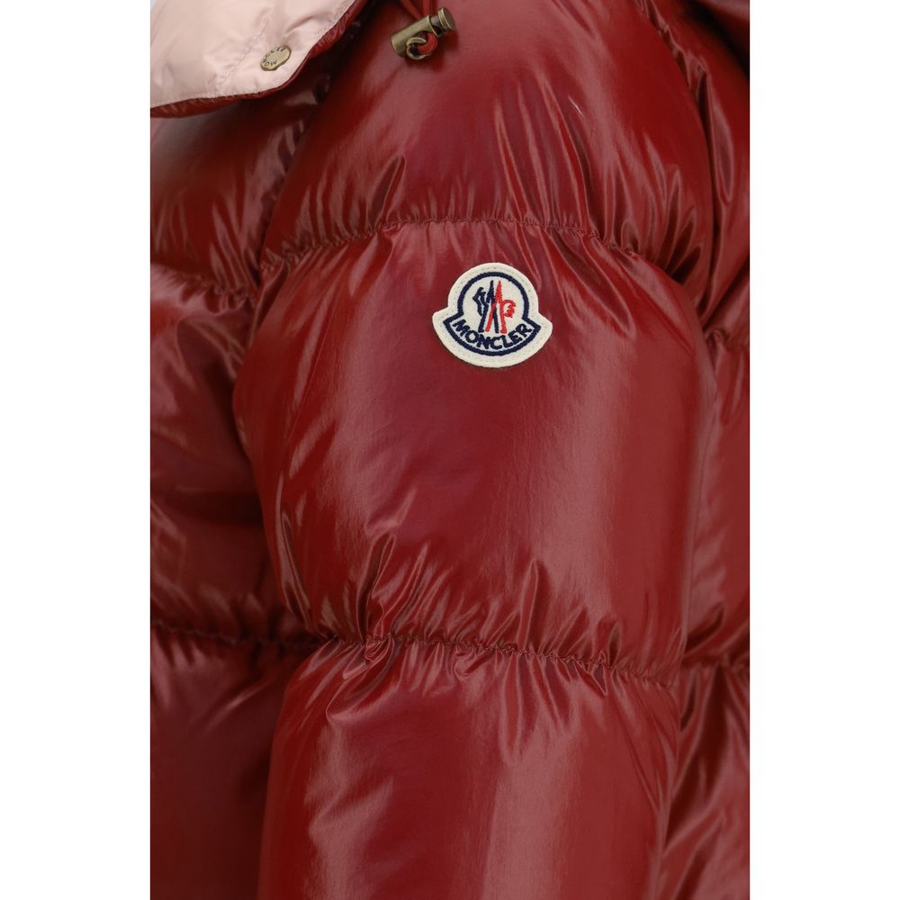 Moncler Red Goose Down Full-Length Jacket