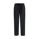 MM6 Black Polyester Casual Pants