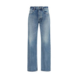 Balenciaga Blue Cotton Straight-Leg Jeans