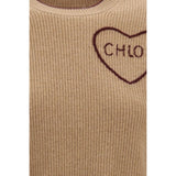 Chloé Beige Wool Oves Aries Sweatshirt