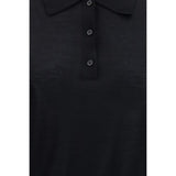 Loulou De Saison Black Cashmere Dress Shirt