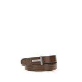 Tom Ford Brown Calf Leather Bos Taurus Belt