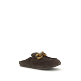 Pedro García Brown Calf Leather Bos Taurus Mules