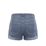 Mr&Mrs Italy Blue Cotton Women Shorts