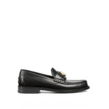 Gucci Black Leather Slip-On Loafers