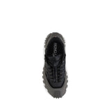 Moncler Gray Calf Leather Bos Taurus Athletic Sneakers
