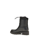 Moncler Black Pvc Rain Boots