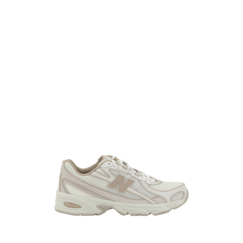 New Balance White Nylon Athletic Sneakers