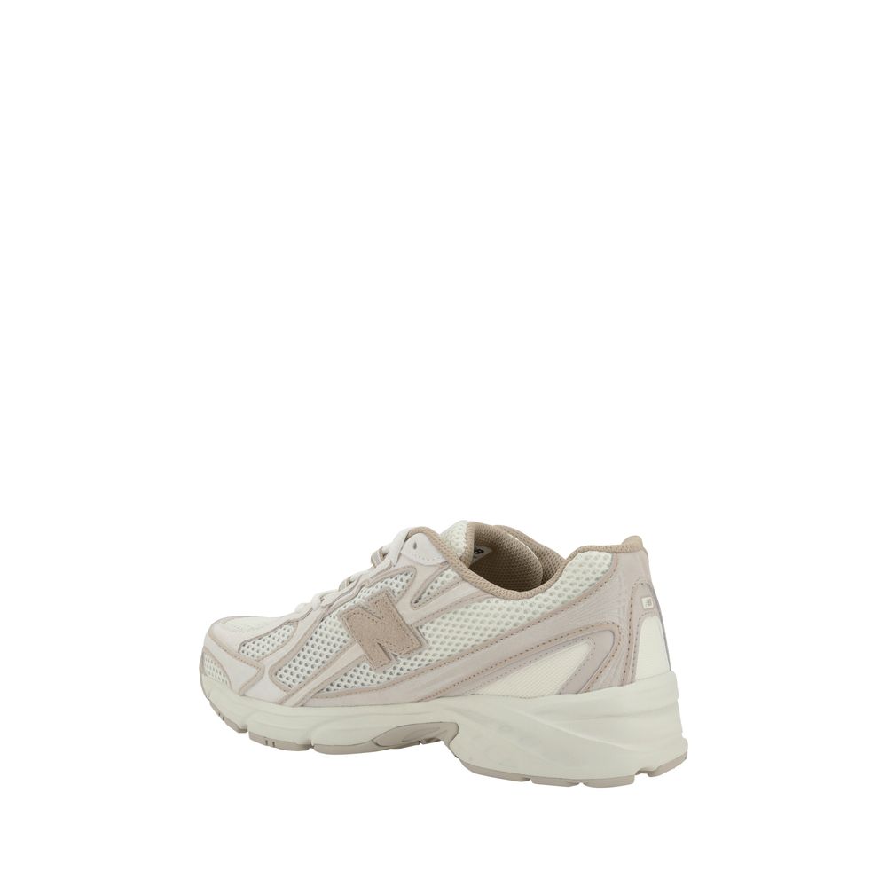 New Balance White Nylon Athletic Sneakers