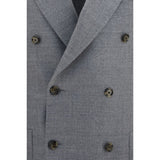 Lardini Gray Wool Oves Aries Full-Length Jacket
