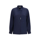 Max Mara Blue Silk Shirt