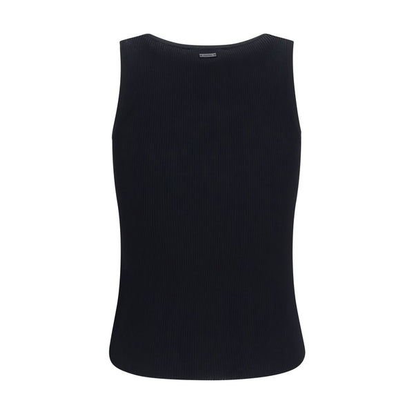 Max Mara Black Viscose Tank Tops