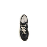 Maison Margiela Black Suede Leather Athletic Sneakers