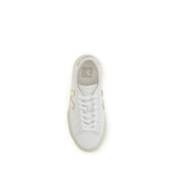 Veja White Calf Leather Bos Taurus Low Top Sneakers