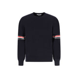 Thom Browne Blue Cotton Sweatshirt