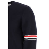 Thom Browne Blue Cotton Sweatshirt