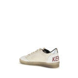 Golden Goose White Calf Leather Bos Taurus Low Top Sneakers