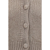 Forte_Forte Beige Silk Cardigan