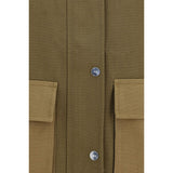 Ganni Bicolor Cotton Full-Length Jacket