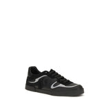 Dolce & Gabbana Black Calf Leather Bos Taurus Sneakers