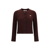 Maison Kitsuné Brown Wool Oves Aries Cardigan