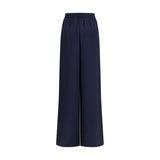 Max Mara Blue Silk Casual Pants
