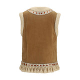 Valentino Garavani Beige Lamb Ovis Aries Sleeveless Jacket