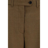 Prada Brown Wool Oves Aries Dress Pants