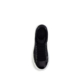 Alexander McQueen Blue Calf Leather Bos Taurus Chunky Sneakers