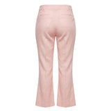 Trussardi Jeans Pink Flax Women Pants