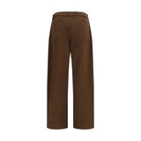 Lemaire Brown Cotton Casual Pants