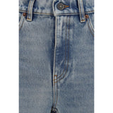 Golden Goose Blue Cotton Straight-Leg Jeans