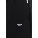 Represent Black Cotton Athletic Pants