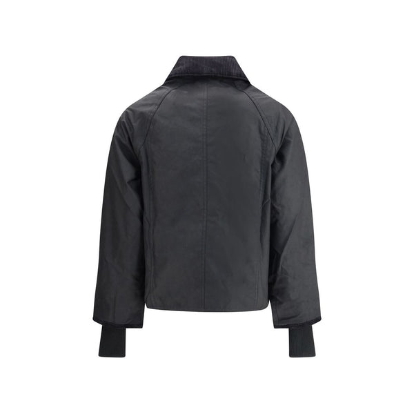 Barbour Black Cotton Full-Length Jacket