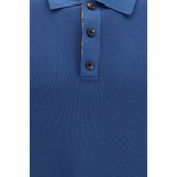 Burberry Blue Wool Oves Aries Polo Shirt