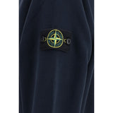 Stone Island Blue Cotton Sweatshirt
