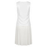 Trussardi Jeans White Polyester Women Dress