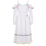 Trussardi Jeans White Cotton Women Dress