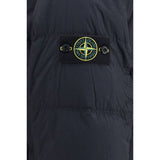 Stone Island Blue Goose Down Full-Length Jacket