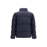 Stone Island Blue Polyamide Full-Length Jacket