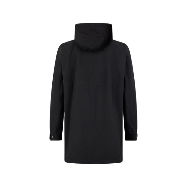 Herno Black Polyester Coat